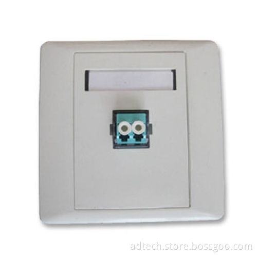 Fiber-optic Faceplate with 86 Types and 1 Ports for LC Simplex Adapter